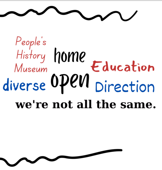 Can you share one word, phrase or image that comes to mind when you think of a 'just Greater Manchester'?
People’s history museum
Home
Education
Open
Diverse
Direction
We’re not all the same.